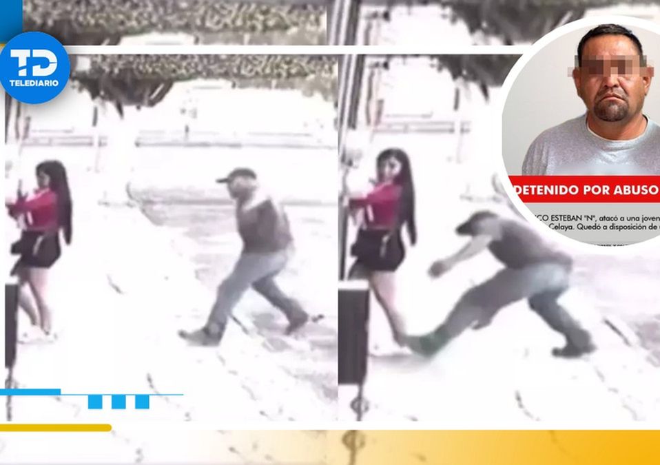 Federico Esteban ‘N’ de 45 años, fue detenido luego de haber acosado sexualmente a una mujer en el municipio de Celaya. Foto: Especial.