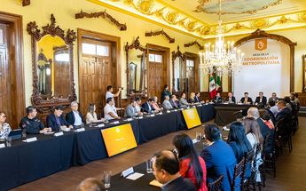 Mesa de coordinación metropolitana en el estado de Nuevo León. | Archivo