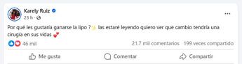 Karely Ruiz anunció la dinámica en redes sociales. | Especial