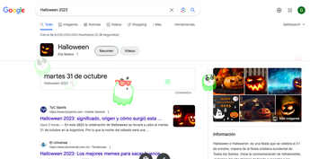 Halloween en Google / Google.com