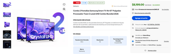 Las ofertas por el Hot Sale pueden ir desde descuentos hasta promociones en paquetes. | Walmart