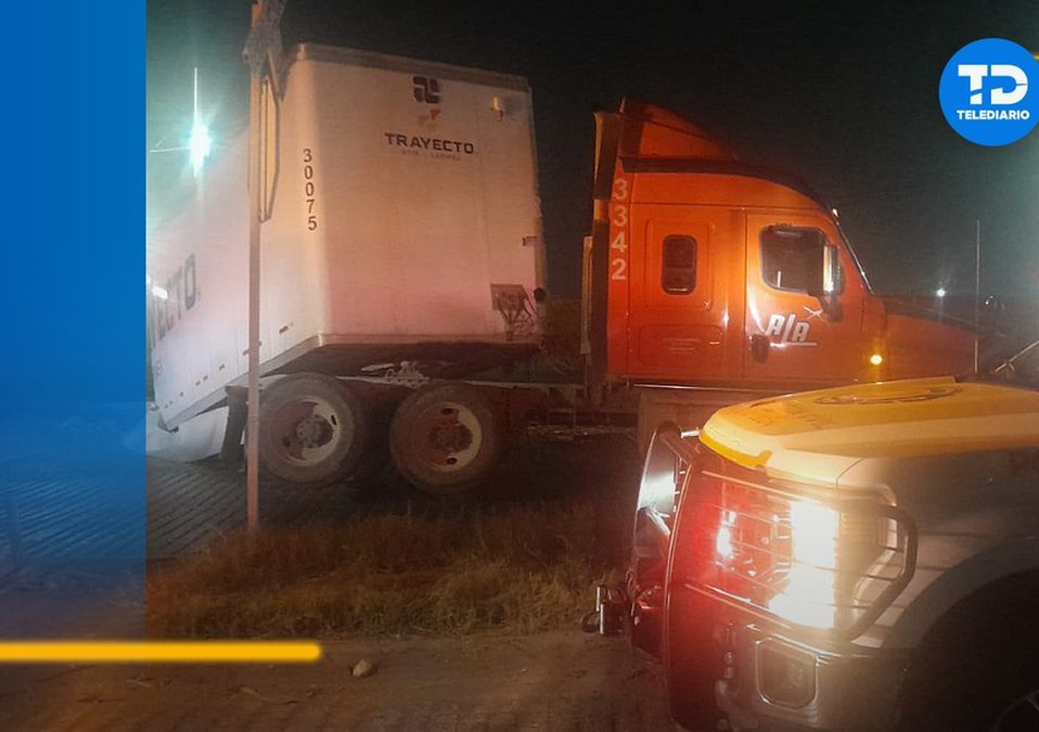Accidente de tráiler en Escobedo. | Cortesía