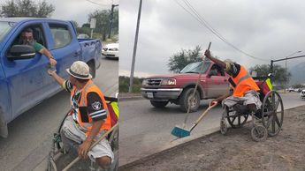 hace unos días una joven de El Carmen le regaló una silla de ruedas