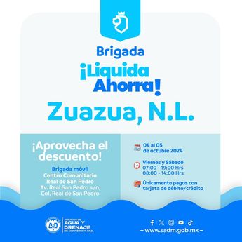 Descuentos en Agua y Drenaje de Monterrey | Especial