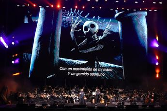 El concierto consistió en la proyección de la película “The Nightmare Before Christmas” acompañada de la música en vivo. | Luis Guerra