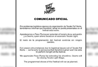 Comunicado de Kendrick Lamar | Especial