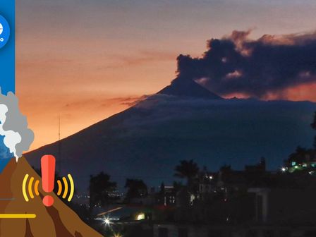 El volcán Popocatépetl registró exhalaciones de ceniza que podrían afectar a Puebla y el Edomex / Andrés Lobato