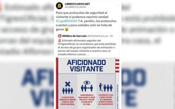 Publicación de Libres y Lokos hacía la Liga MX / CORTESÍA: Captura