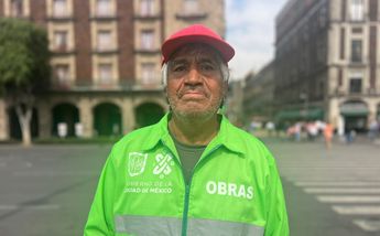 José de Jesús Marín, personal de limpieza de CdMx/ César García