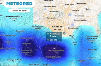 Entre el jueves y el viernes se intensificarán las tormentas, podrían registrarse lluvias puntuales fuertes / Meteored
