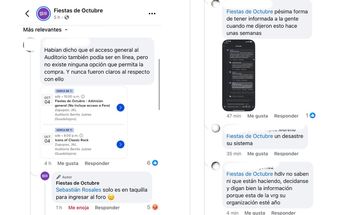 Los usuarios hicieron notar su descontento con la supuesta falla en Ticketmaster por las Fiestas de Octubre | Facebook Fiestas de Octubre