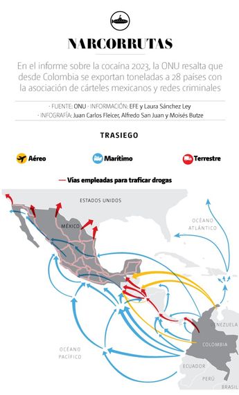 Narco mexicano profesionaliza el cultivo de droga en Colombia. | Gráfico