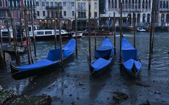 Canales de Venecia sin Agua / Agencia AFP