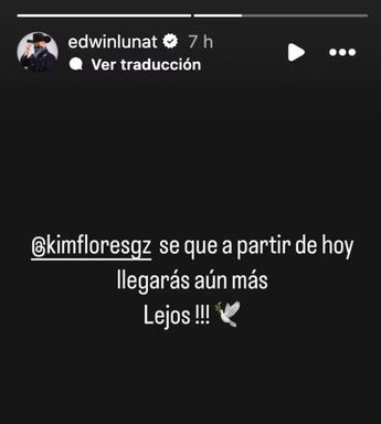 Edwin Luna manda extraño mensaje a Kimberly Flores