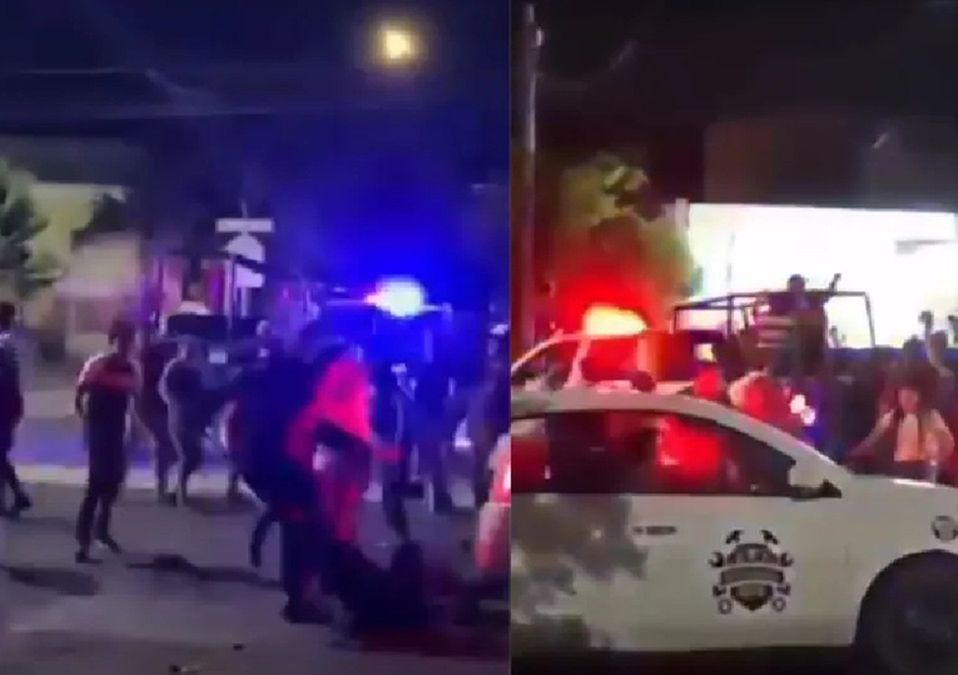 La situación rápidamente subió de tono hasta que se registró una riña.