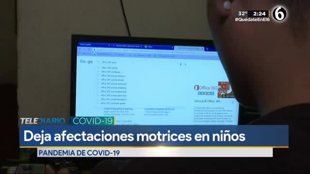 Advierten de afectación en espalda y vista en los niños ante clases a distancia