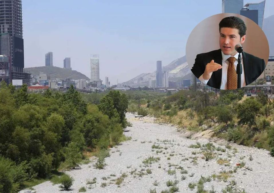 Samuel García suspende desmonte en río Santa Catarina. | Especial