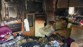 Así quedó la vivienda tras el incendio en Torreón