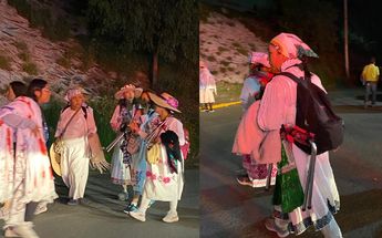 Peregrinos de Querétaro con rumbo a la Basílica de Guadalupe | Enrique Luna