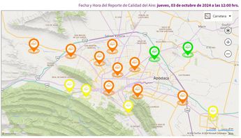 Este es el reporte de la calidad del aire de las 12:00 horas. | Especial