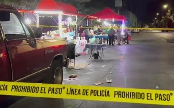 Al momento del ataque, aún había puestos de comida en la zona / Vicente Torres Alfaro