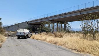 Zona donde murió la modelo en Zacoalco / Raúl Aguilar