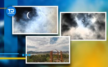 Clima dificultó ver el eclipse en Saltillo.