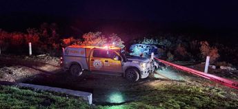 El accidente no afectó la circulación de la vialidad, ya que la camioneta implicada se salió del camino al menos unos 20 metros. | Cortesía