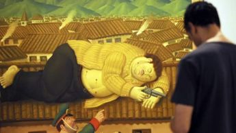 Fernando Botero realizó dos pinturas sobre la escena de la muerte de Escobar | BBC Mundo