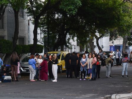 Las personas de los pisos más bajos desalojan hacia la calle cuando hay un sismo | Cuartoscuro