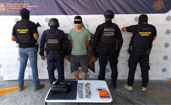 Hombre detenido por robo con violencia en Guadalupe. | Cortesía