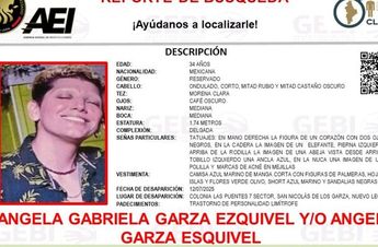 La Fiscalía General de Justicia de Nuevo León emitió un reporte de búsqueda tras la desaparición de la joven. | Especial