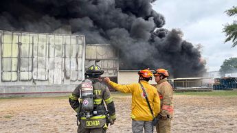 El incendio provocó la movilización de elementos de Protección Civil de Nuevo León. | Especial