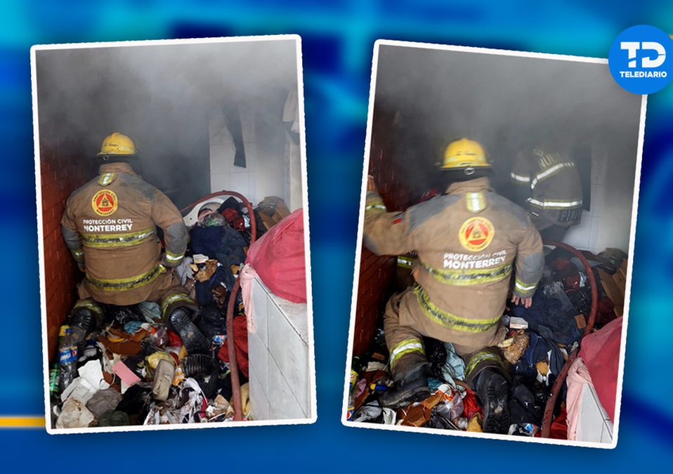 Incendio en escuela abandonada en Monterrey / Especial