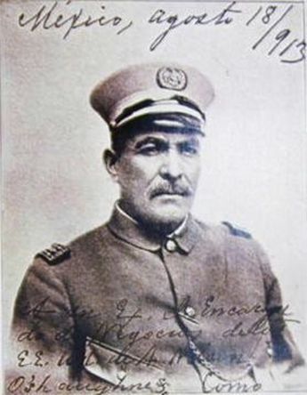 Un joven Victoriano Huerta como miembro de las fuerzas armadas mexicanas. | Cortesía