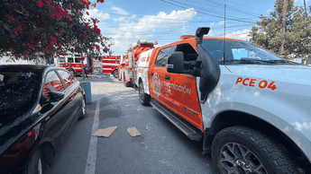 Reportan incendio en vivienda en la colonia Industrial en Monterrey