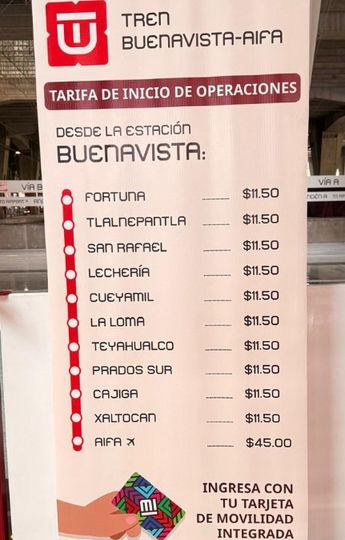 Las estaciones del Tren Suburbano Lechería-AIFA conectará con otros transportes como el Mexibús | Andrea Miranda