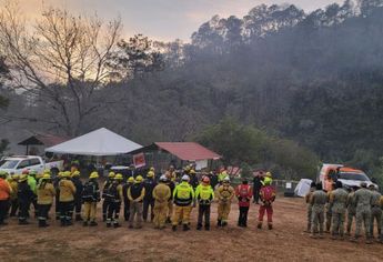 Se informó que un helicóptero de Fuerza Civil, así como una aeronave a disposición del municipio realizaron recorridos en la zona. | Cortesía