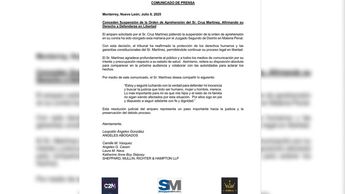 Comunicado Cruz Martínez