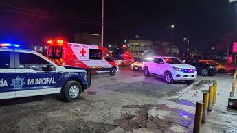Una de las llantas le pasó por encima del pie a Nancy / FOTO: Especial