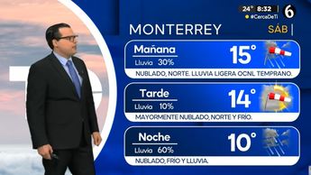 Clima en Monterrey- Sábado 10 de enero 2026