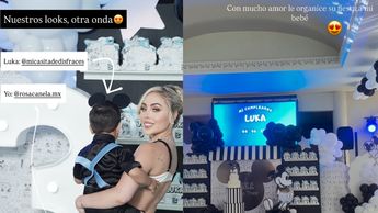 La fiesta de Luka fue con temática de Mickey Mouse. | Instagram @nazormaya