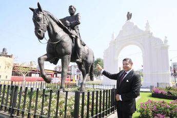 Armenta resaltó que la participación de Zaragoza fue valiosa para derrotar a los invasores y una muestra de respeto y amor a la patria / EsImagen