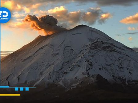 El volcán Popocatépetl registra actividad moderada contemplada en la alerta volcánica en Amarillo Fase 2 / Cenapred