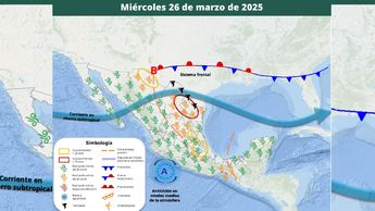 Clima en México para el 26 de marzo 2025