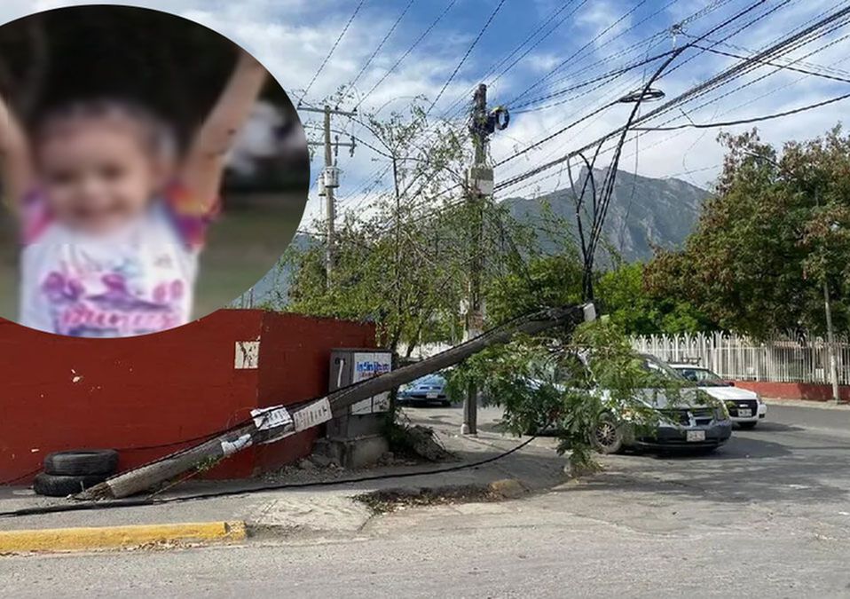 Muere niña de 3 años que fue golpeada por poste afuera de kínder en Guadalupe, NL