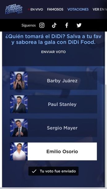 Cómo votar en La casa de los Famosos reality show