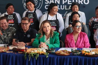 Paola Angon, alcaldesa de San Pedro Cholula, presenta Feria del Molote 2024 / Cortesía