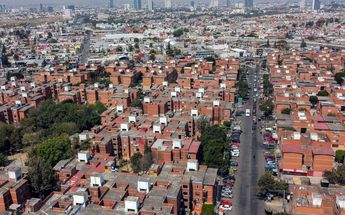 Vista área del Infonavit Agua Santa en Puebla | Agencia Enfoque