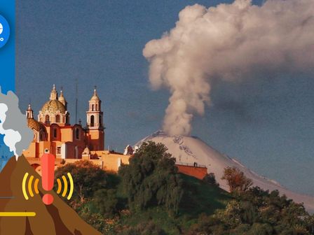 El Popocatépetl continúa con emisiones de vapor de agua y cenizas de gran magnitud / Andrés Lobato